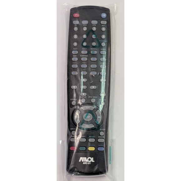 Aivol Other - Aivol ARC-U1 Universal Remote Control Black Excellent TV DVD STB Replacement